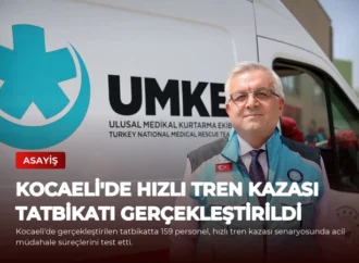 Kocaeli’de Hızlı Tren Kazası Tatbikatı Gerçekleştirildi