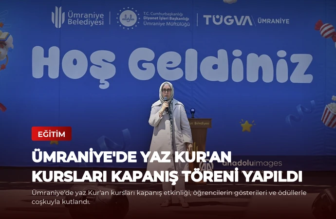 Ümraniye’de Yaz Kur’an Kursları Kapanış Töreni Yapıldı