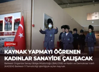 Kaynak yapmayı öğrenen kadınlar sanayide çalışacak