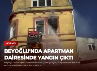 Beyoğlu’nda Apartman Dairesinde Yangın Çıktı