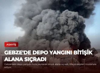 Gebze’de Depo Yangını Bitişik Alana Sıçradı