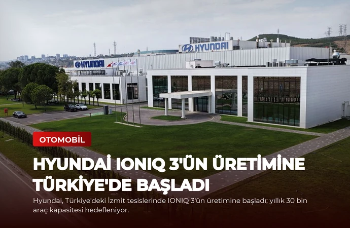 Hyundai IONIQ 3’ün Üretimine Türkiye’de Başladı