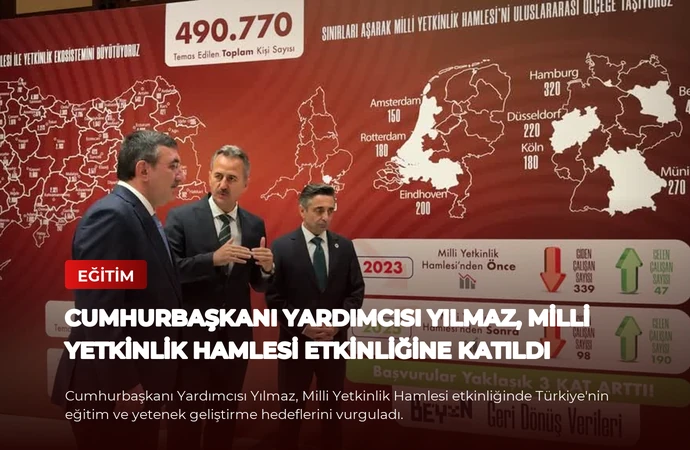 Cumhurbaşkanı Yardımcısı Yılmaz, Milli Yetkinlik Hamlesi Etkinliğine Katıldı