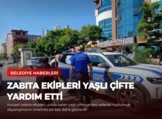 Zabıta Ekipleri Yaşlı Çifte Yardım Etti