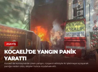 Kocaeli’de Yangın Panik Yarattı