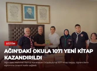 Ağın’daki Okula 1071 Yeni Kitap Kazandırıldı