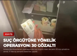 Suç Örgütüne Yönelik Operasyon: 30 Gözaltı