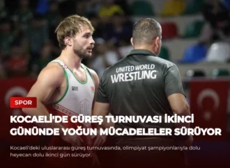 Kocaeli’de Güreş Turnuvası İkinci Gününde Yoğun Mücadeleler Sürüyor