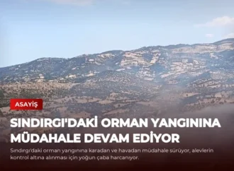 Sındırgı’daki Orman Yangınına Müdahale Devam Ediyor