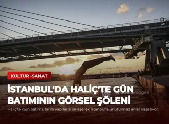 İstanbul’da Haliç’te Gün Batımının Görsel Şöleni
