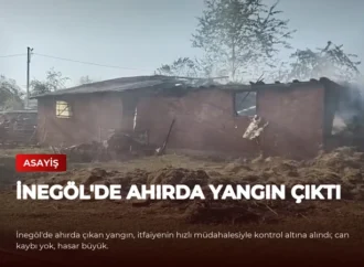 İnegöl’de Ahırda Yangın Çıktı