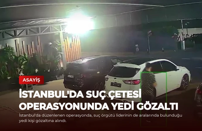 İstanbul’da Suç Çetesi Operasyonunda Yedi Gözaltı