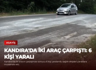 Kandıra’da İki Araç Çarpıştı: 6 Kişi Yaralı