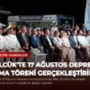 Gölcük’te 17 Ağustos Depremi Anma Töreni Gerçekleştirildi