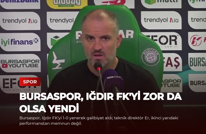 Bursaspor, Iğdır FK’yi Zor da Olsa Yendi