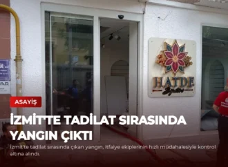 İzmit’te Tadilat Sırasında Yangın Çıktı
