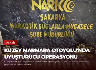 Kuzey Marmara Otoyolu’nda Uyuşturucu Operasyonu