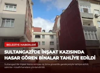 Sultangazi’de İnşaat Kazısında Hasar Gören Binalar Tahliye Edildi
