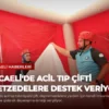 Kocaeli’de Acil Tıp Çifti Afetzedelere Destek Veriyor