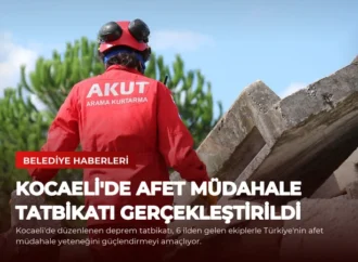 Kocaeli’de Afet Müdahale Tatbikatı Gerçekleştirildi