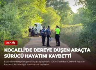 Kocaeli’de Dereye Düşen Araçta Sürücü Hayatını Kaybetti