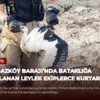 Boğazköy Barajı’nda bataklığa saplanan leylek ekiplerce kurtarıldı