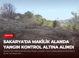 Sakarya’da Makilik Alanda Yangın Kontrol Altına Alındı