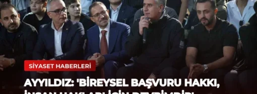 Ayyıldız: ‘Bireysel Başvuru Hakkı, İnsan Hakları İçin Devrimdir’