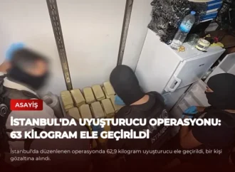 İstanbul’da Uyuşturucu Operasyonu: 63 Kilogram Ele Geçirildi