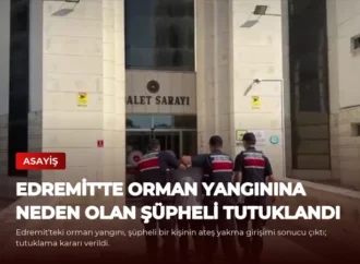 Edremit’te Orman Yangınına Neden Olan Şüpheli Tutuklandı