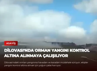 Dilovası’nda Orman Yangını Kontrol Altına Alınmaya Çalışılıyor
