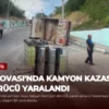 Dilovası’nda Kamyon Kazası: Sürücü Yaralandı
