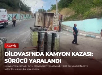 Dilovası’nda Kamyon Kazası: Sürücü Yaralandı
