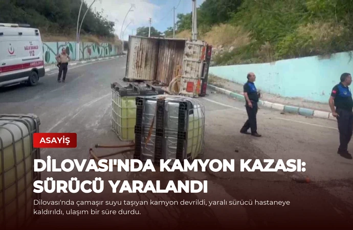 Dilovası’nda Kamyon Kazası: Sürücü Yaralandı