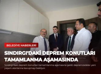 Sındırgı’daki Deprem Konutları Tamamlanma Aşamasında
