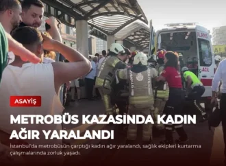 Metrobüs Kazasında Kadın Ağır Yaralandı