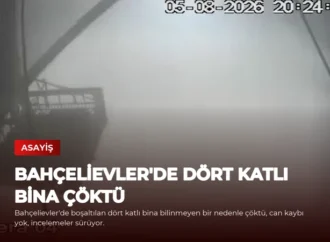 Bahçelievler’de Dört Katlı Bina Çöktü