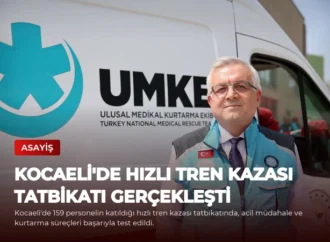 Kocaeli’de Hızlı Tren Kazası Tatbikatı Gerçekleşti