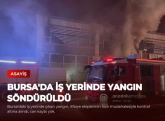 Bursa’da İş Yerinde Yangın Söndürüldü