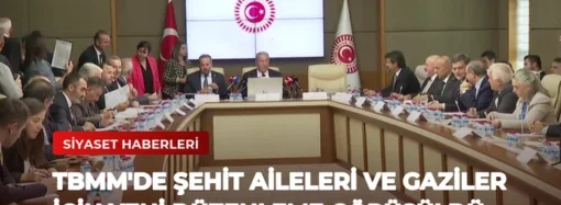 TBMM’de Şehit Aileleri ve Gaziler İçin Yeni Düzenleme Görüşüldü