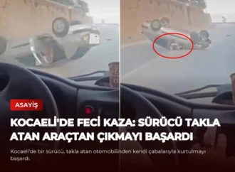 Kocaeli’de Feci Kaza: Sürücü Takla Atan Araçtan Çıkmayı Başardı