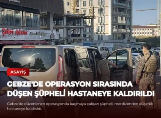 Gebze’de Operasyon Sırasında Düşen Şüpheli Hastaneye Kaldırıldı