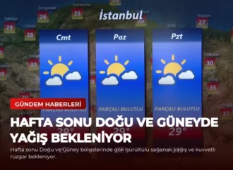 Hafta Sonu Doğu ve Güneyde Yağış Bekleniyor