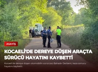 Kocaeli’de Dereye Düşen Araçta Sürücü Hayatını Kaybetti