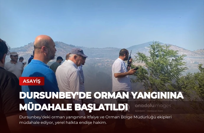 Dursunbey’de Orman Yangınına Müdahale Başlatıldı