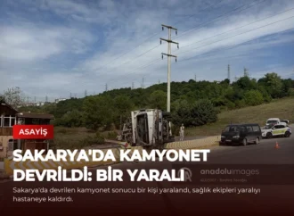 Sakarya’da Kamyonet Devrildi: Bir Yaralı