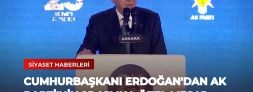 Cumhurbaşkanı Erdoğan’dan AK Parti’nin 25. Yılına Özel Mesaj