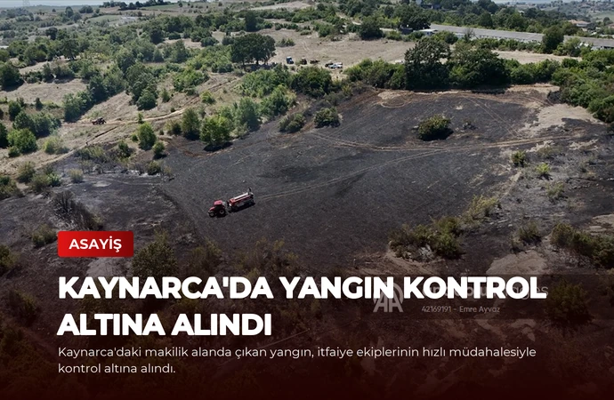 Kaynarca’da Yangın Kontrol Altına Alındı