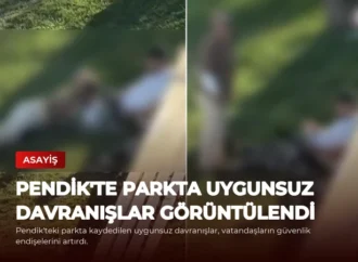 Pendik’te Parkta Uygunsuz Davranışlar Görüntülendi
