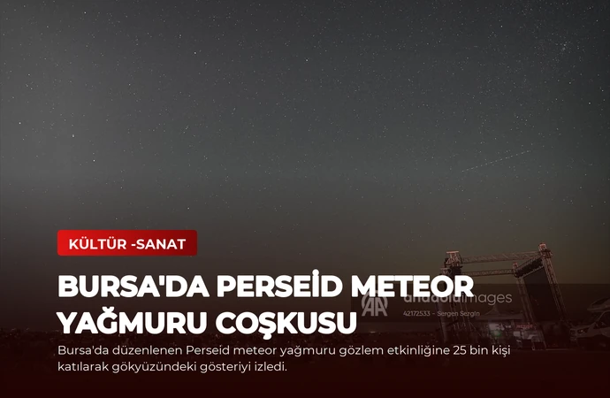 Bursa’da Perseid Meteor Yağmuru Coşkusu